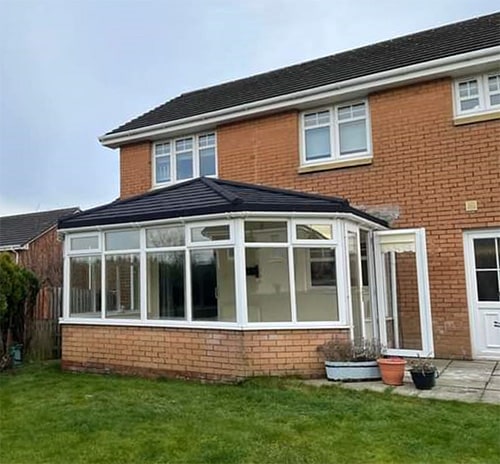 Newly Installed conservatory roof tiles in Glasgow
